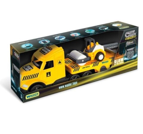 Pojazd Magic Truck Technic Laweta z walcem Wader