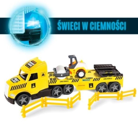 Pojazd Magic Truck Technic Laweta z walcem Wader