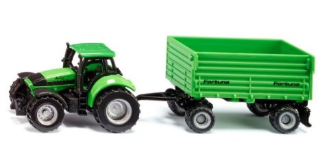 Traktor Deutz-Fahr z przyczepą 2-osiową Fortuna Siku