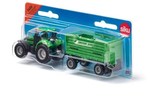 Traktor Deutz-Fahr z przyczepą 2-osiową Fortuna Siku