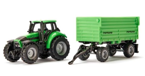 Traktor Deutz-Fahr z przyczepą 2-osiową Fortuna Siku