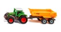 Traktor Fendt z wywrotką kolebkową Krampe Siku