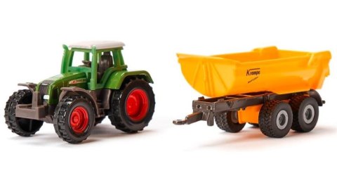 Traktor Fendt z wywrotką kolebkową Krampe Siku