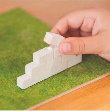 Zestaw uzupełaniający Brick Trick cegły zamkowe białe 70 sztuk Trefl