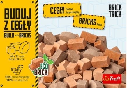 Zestaw uzupełniający Brick Trick cegły zamkowe mozaika 70 sztuk Trefl