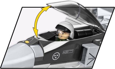Klocki Armed Forces SAAB Jas 39 Gripen E 480 klocków Cobi Klocki