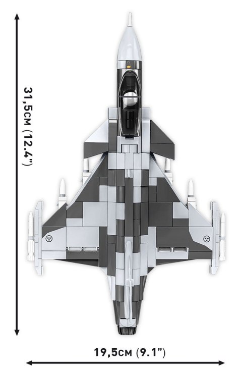 Klocki Armed Forces SAAB Jas 39 Gripen E 480 klocków Cobi Klocki