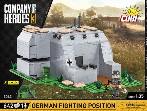 Klocki Company of Heroes 3 Niemiecka pozycja bojowa Cobi Klocki