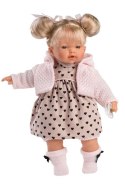 Lalka Roberta 33 cm z dźwiękami, płacze i mówi mama, papa Llorens