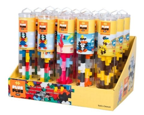Klocki Plus Plus Big tuby - Zwierzęta display 15 sztuk Dante
