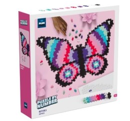 Klocki Plus Plus Puzzle po numerach - Motyl 800 elementów Dante
