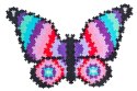 Klocki Plus Plus Puzzle po numerach - Motyl 800 elementów Dante
