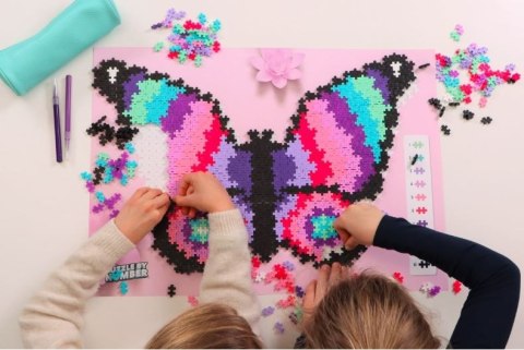 Klocki Plus Plus Puzzle po numerach - Motyl 800 elementów Dante