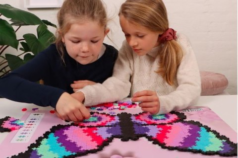 Klocki Plus Plus Puzzle po numerach - Motyl 800 elementów Dante