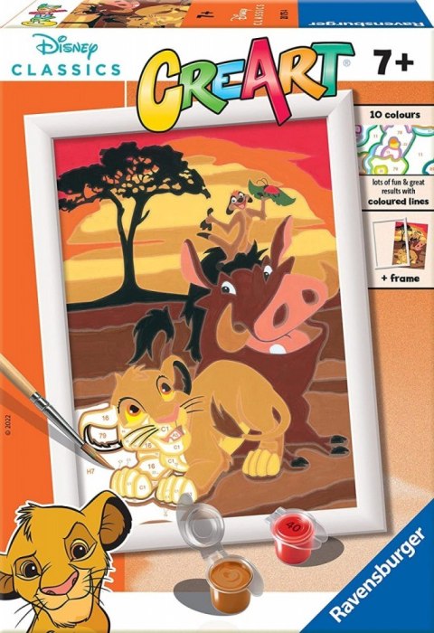 Malowanka CreArt dla dzieci Król Lew Ravensburger Polska