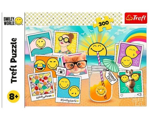 Puzzle 300 elementów Smiley na wakacjach Trefl