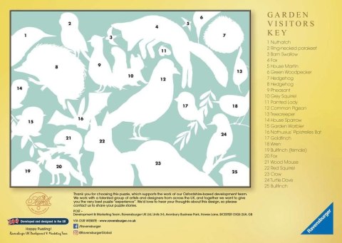 Puzzle 500 elementów Mieszkańcy ogrodów Ravensburger Polska