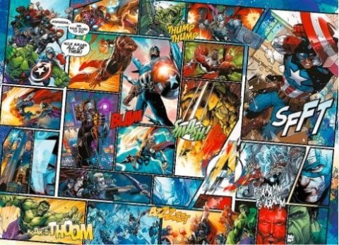 Puzzle drewniane Komiksowe uniwersum Marvela 1000 elementów Trefl