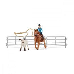 Zestaw figurek Kowbojka i Łapanie na Lasso Farm World Schleich