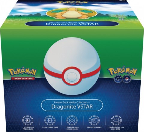 Karty Pokemon Go Premier Deck Holder Collection - Dragonite VStar Pokemon TCG