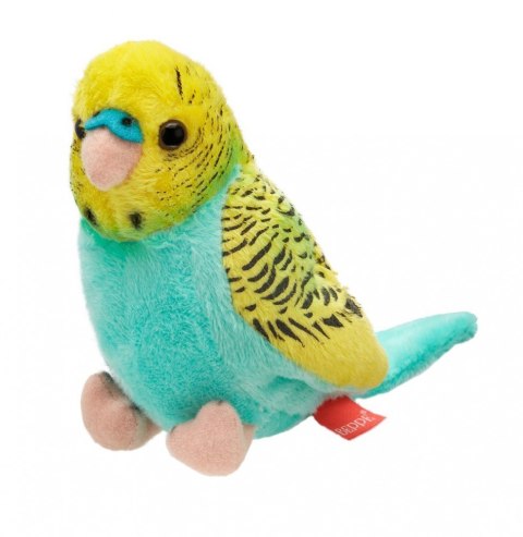Maskotka Papuga falista lazurowo-żółta 13 cm Beppe