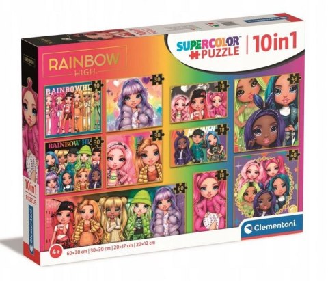 Puzzle 10w1 Rainbow High Clementoni