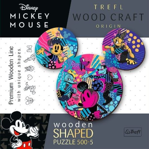 Puzzle drewniane Myszka Mickey 500 elementów Trefl