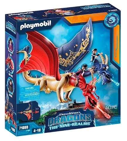Zestaw z figurkami Dragons: The Nine Realms - Wu & Wei i Jun 71080 Playmobil