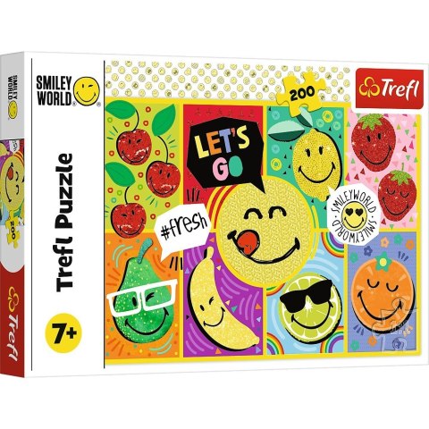 Puzzle 200 elementów Wesoły Smiley Trefl