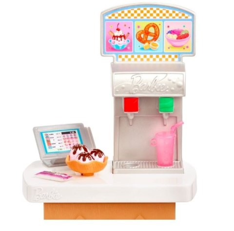 Lalka Barbie Skipper Pierwsza praca Bar z przekąskami Mattel