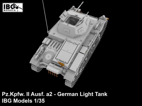 Model plastikowy Pz.Kpfw II Ausf. a2 niemiecki czołg lekki 1/35 Ibg