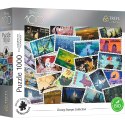 Puzzle 1000 elementów UFT Disney Kolekcja znaczków Trefl