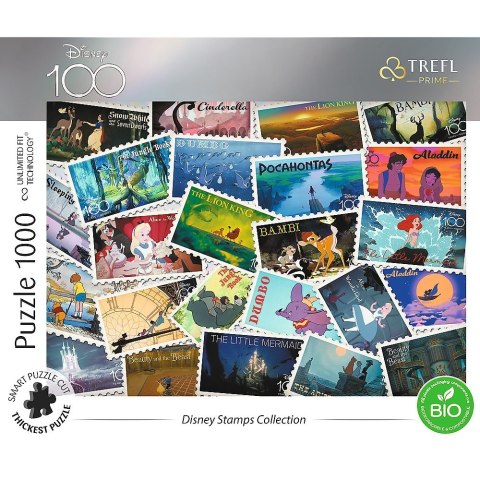 Puzzle 1000 elementów UFT Disney Kolekcja znaczków Trefl