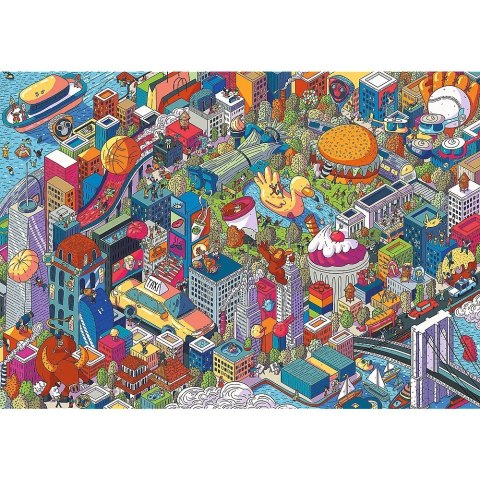 Puzzle 1000 elementów UFT Eye-Spy Imaginary Cities New York USA Trefl