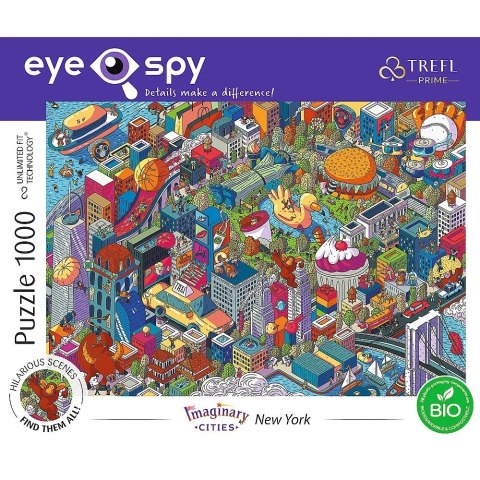 Puzzle 1000 elementów UFT Eye-Spy Imaginary Cities New York USA Trefl