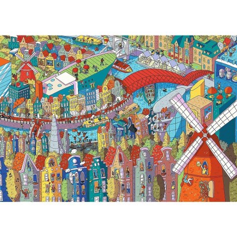 Puzzle 1000 elementów UFT Eye-Spy Sneaky Peekers Amsterdam Trefl