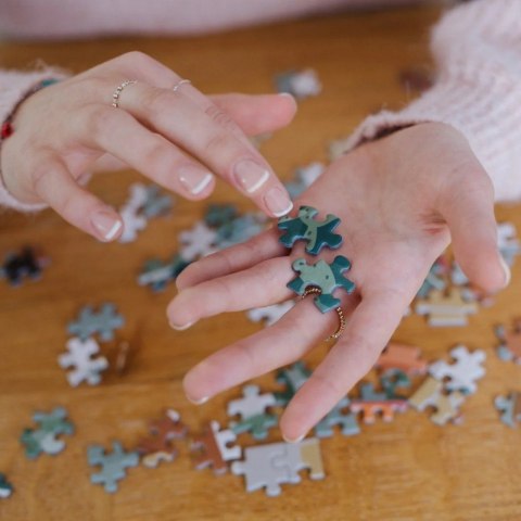 Puzzle 1000 elementów UFT Joga, koty, kawa, Peace of Mind Trefl