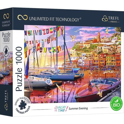 Puzzle 1000 elementów UFT Port o zachodzie słońca Trefl
