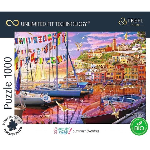 Puzzle 1000 elementów UFT Port o zachodzie słońca Trefl