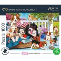 Puzzle 1000 elementów UFT Słodkie pieski Trefl