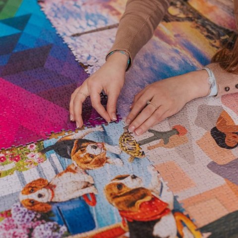 Puzzle 1000 elementów UFT Słodkie pieski Trefl