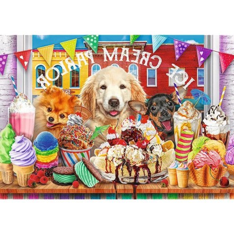 Puzzle 1000 elementów UFT Słodycze i piseki Trefl