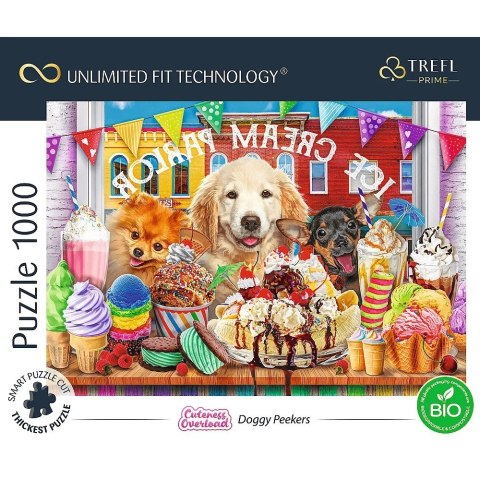 Puzzle 1000 elementów UFT Słodycze i piseki Trefl
