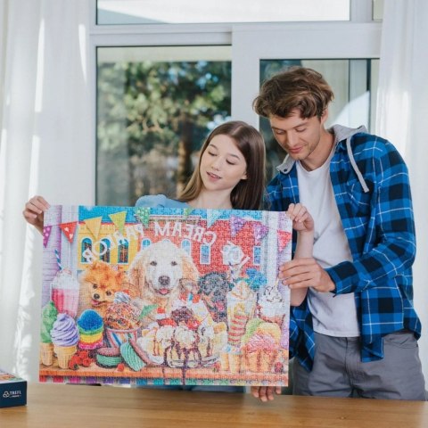 Puzzle 1000 elementów UFT Słodycze i piseki Trefl