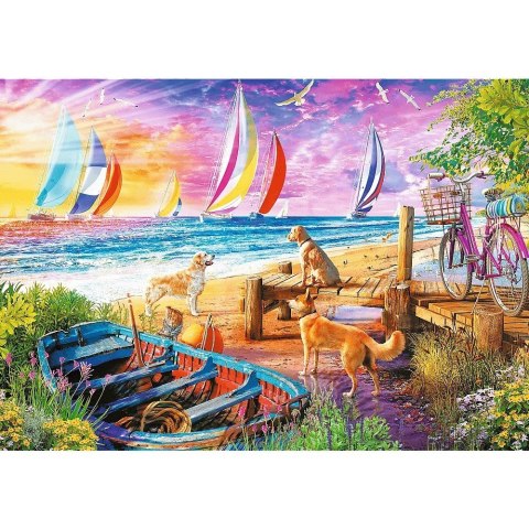 Puzzle 1000 elementów UFT Widok na morze Trefl