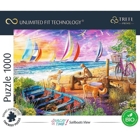 Puzzle 1000 elementów UFT Widok na morze Trefl