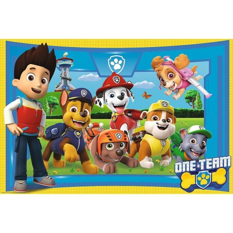 Puzzle 104 elementy XL Super Shape Psi przyjaciele, Psi Patrol Trefl