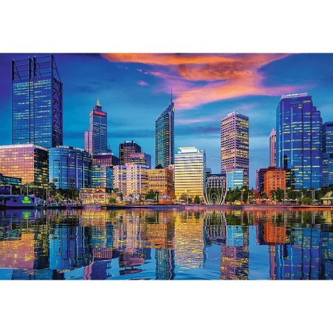 Puzzle 1500 elementów UFT Światła Miasta, Perth, Australia Trefl