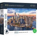 Puzzle 1500 elementów UFT Widok miasta Manhattan, New York, USA Trefl