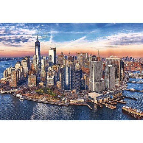 Puzzle 1500 elementów UFT Widok miasta Manhattan, New York, USA Trefl